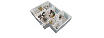 a floor plan of a house at Saba Pompano Beach, Pompano Beach Florida