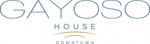 The image is a logo for Gayoso House Downtown.