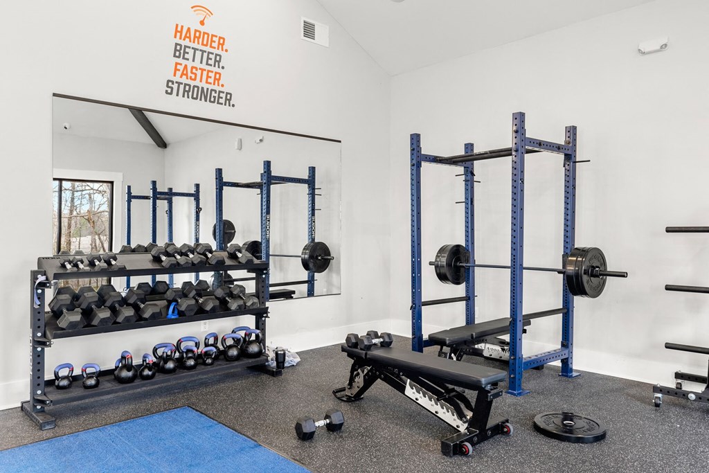 Pointe Grand Apartment Homes - Fitness Center Weight Equipment
