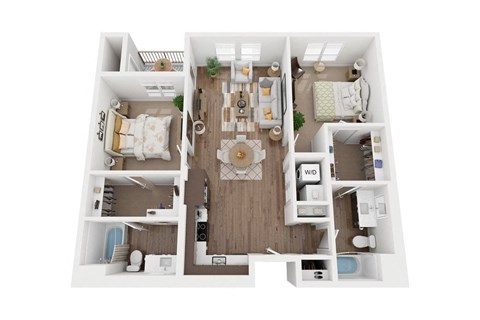 B2 Floorplan - The Upland Apartments