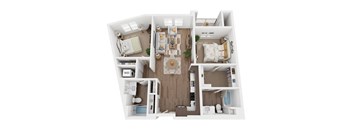 B3 Floorplan - The Upland Apartments