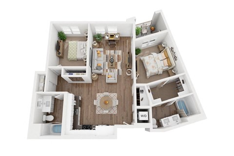 B4 Floorplan - The Upland Apartments