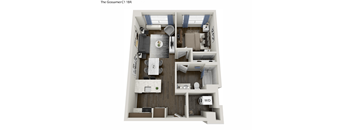 633 square foot 1 bedroom