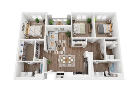 C2 Floorplan - The Upland Apartments