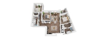 C3 Floorplan - The Upland Apartments