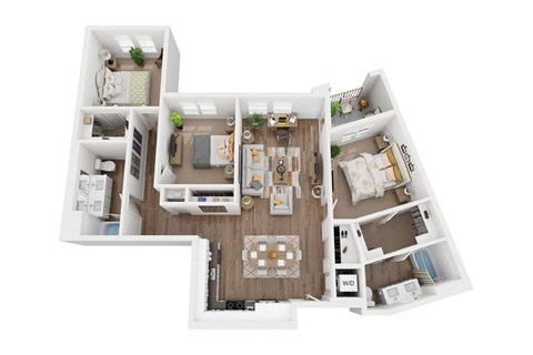 C3 Floorplan - The Upland Apartments
