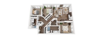C4 Floorplan - The Upland Apartments