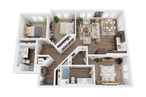 C4 Floorplan - The Upland Apartments