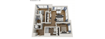 937 square foot 2 bedroom