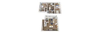 Townhome Combined 1 Floorplan