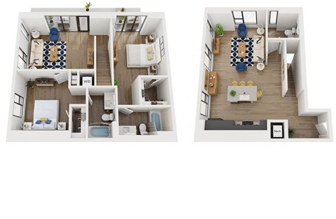Townhome 3 Combined Floorplan