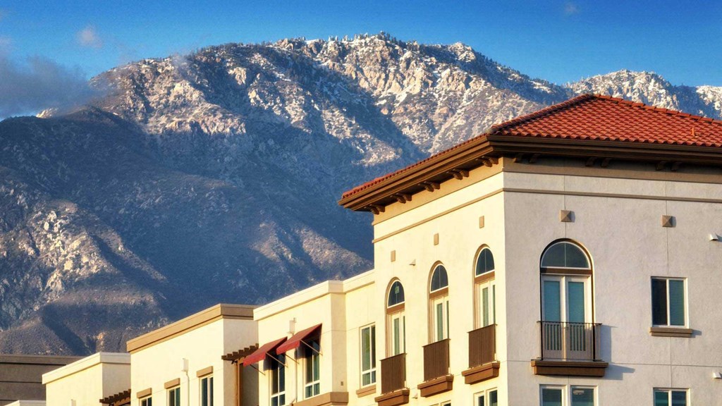 upland apartments exterior aerial view