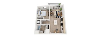 Blake - B10 Floor Plan - One Bedroom - 785 sf