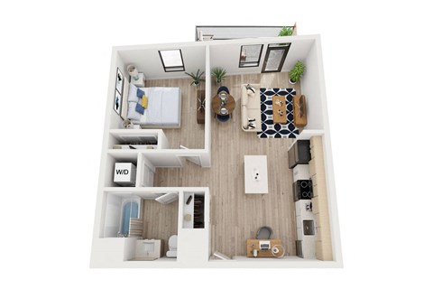 Blake - B10 Floor Plan - One Bedroom - 785 sf