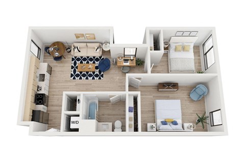 Blake - C3 Floor Plan - Two Bedroom - 913 sf