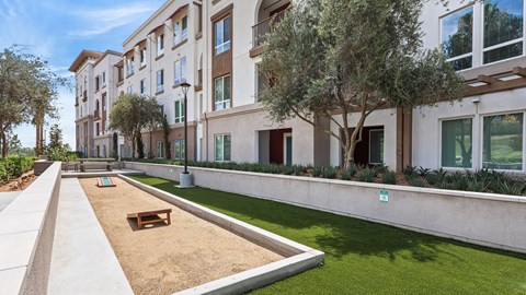 upland apartments outdoor space yard games