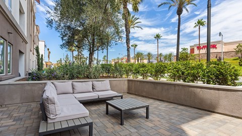 upland apartments outdoor space lounge area