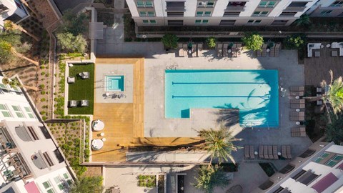 upland pool aerial view