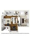 One bedroom one bath in Montgomery The Azalea