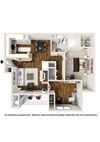 Two bedroom, one bath apartment home in Montgomery The Boxwood