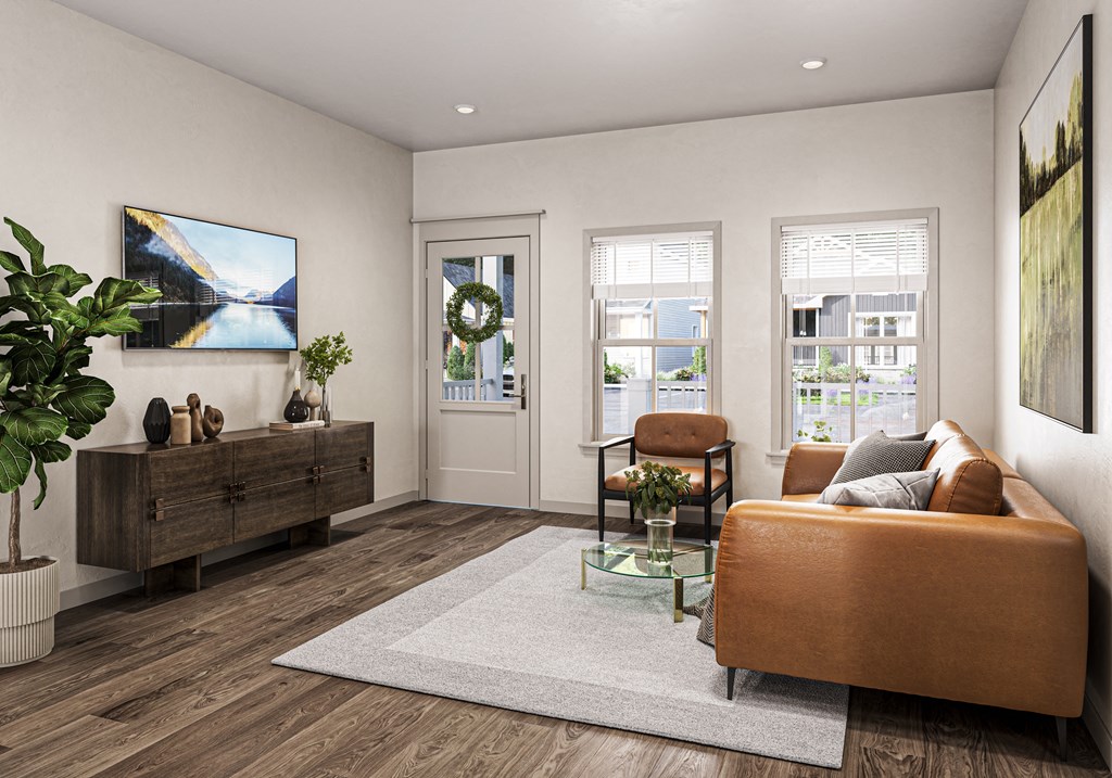 Modern Living Area at Allier Gulf Shores, Gulf Shores, AL