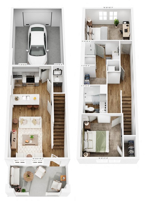 Violet Floor Plan at Allier Gulf Shores, Gulf Shores Alabama