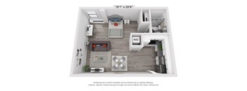 a 1 bedroom floor plan is available at the crossings at white marsh apartments in white marsh,