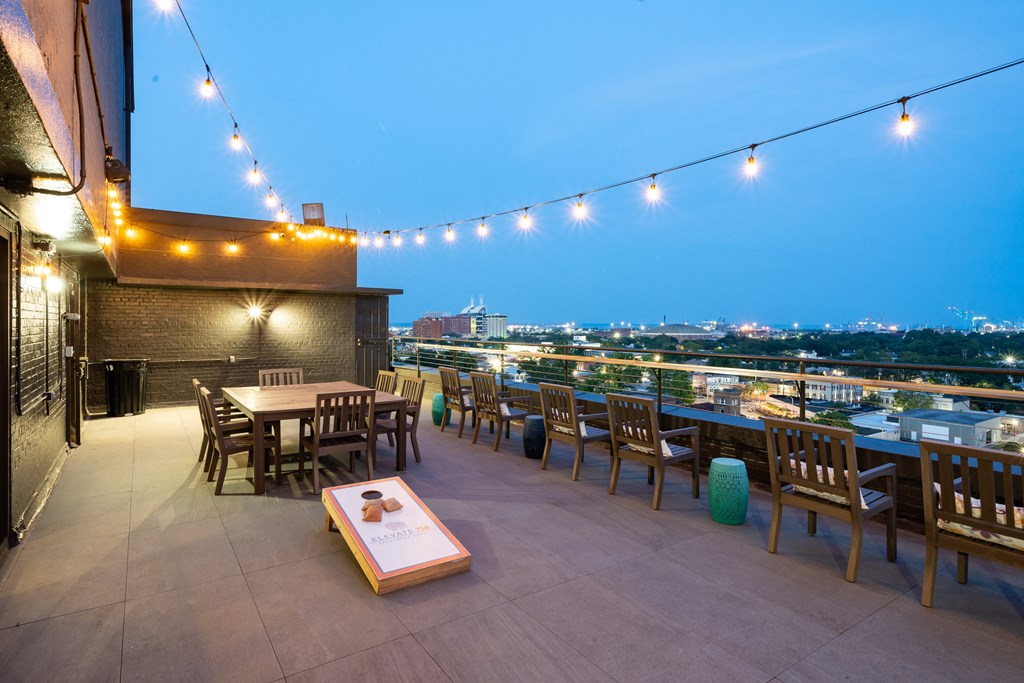 Rooftop Patio at Elevate 758, Mobile, Alabama