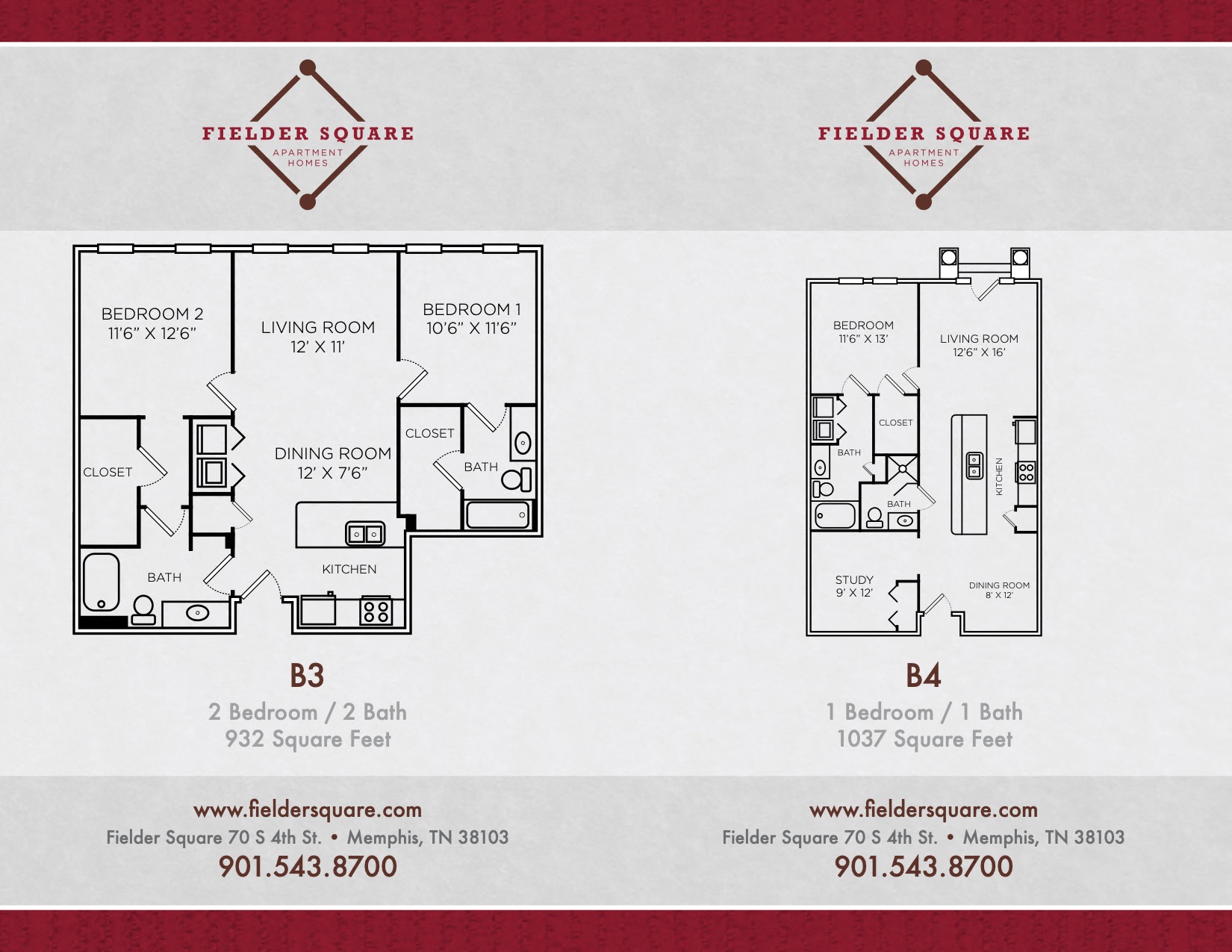 B4 One Bedroom w/ Study