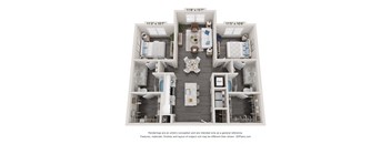 a 1 bedroom floor plan  villas at spring creek