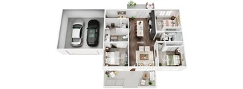 3 Bedroom Floorplan at Allier Heartwood, Georgia