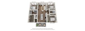3 Bed Floorplan at Allier Heartwood, Georgia, 31324