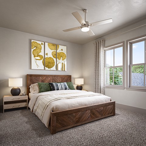 Bedroom with Bed at Allier Heartwood, Richmond Hill, GA