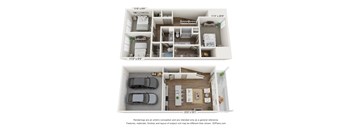 Three Bed Floorplan at Allier Heartwood, Richmond Hill, GA, 31324