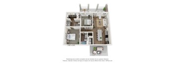 2 Bed Floorplan at Allier Heartwood, Richmond Hill, GA