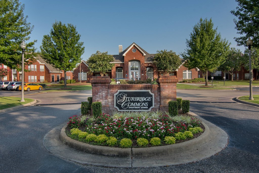 the entrance to the sherbrooke garden apartments