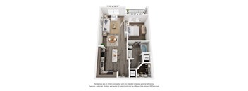 A6 Floorplan at Parkside Apartments, Birmingham