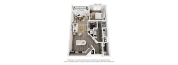 A9 Floorplan at Parkside Apartments, Birmingham, AL