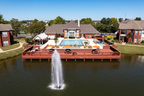 Drone Pond View at Sturbridge Commons, Montgomery, Alabama