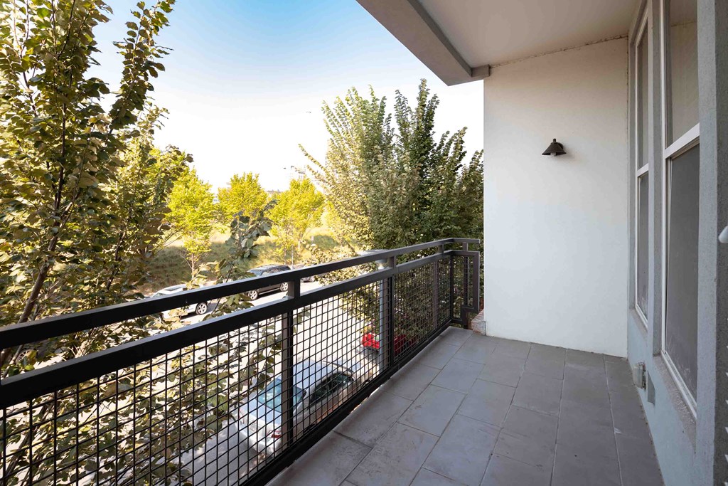 a balcony or terrace with a view