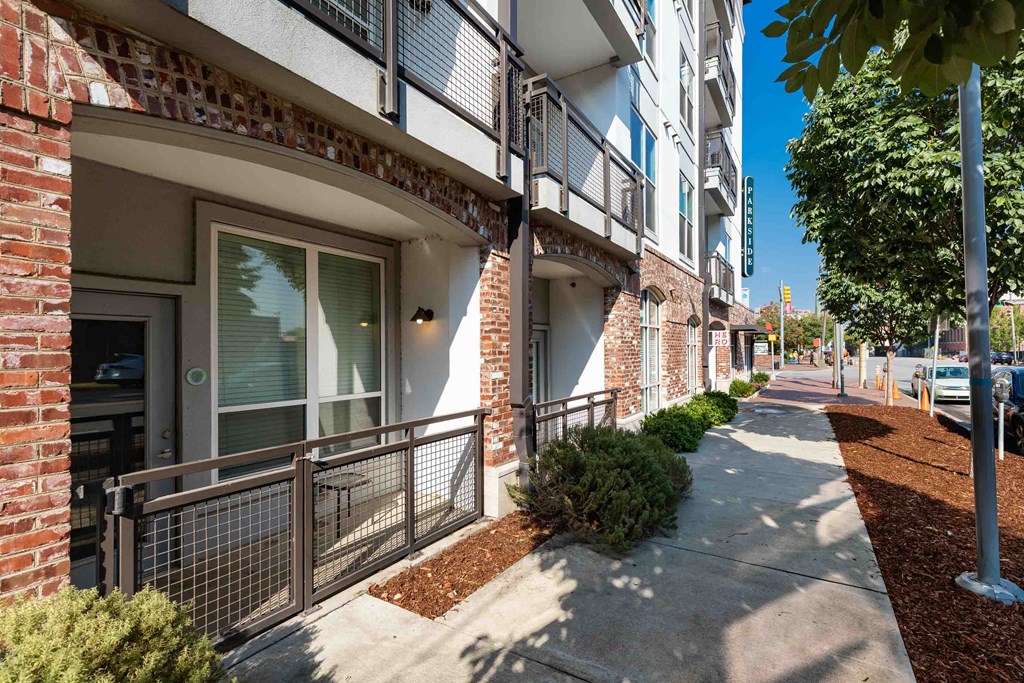 our apartments offer a walkway to the street