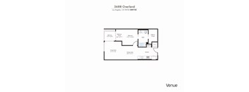 B5 Floor Plan at Venue, Los Angeles, CA, 90034