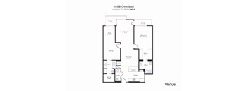 D Floor Plan at Venue, Los Angeles, 90034