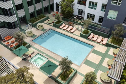 Cobalt courtyard