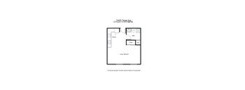 A floor plan for a unit at 12425 Texas Ave in Los Angeles, CA.