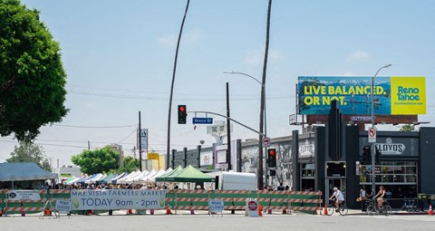 Mar Vista Farmers Market is located on Venice blvd and Grandview every Sunday