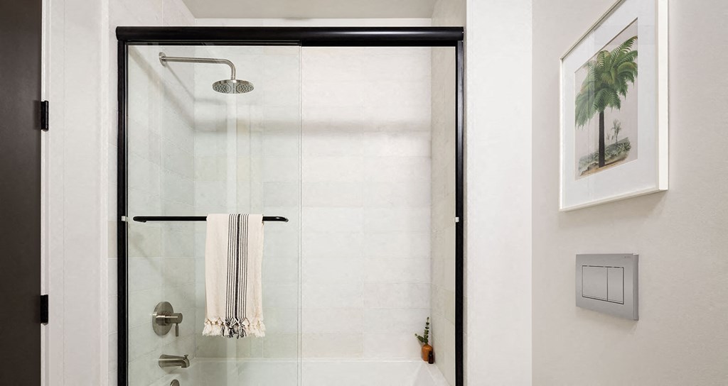 Deep bathtubs with rain shower heads