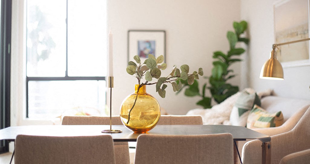 Spacious layouts for dining and living