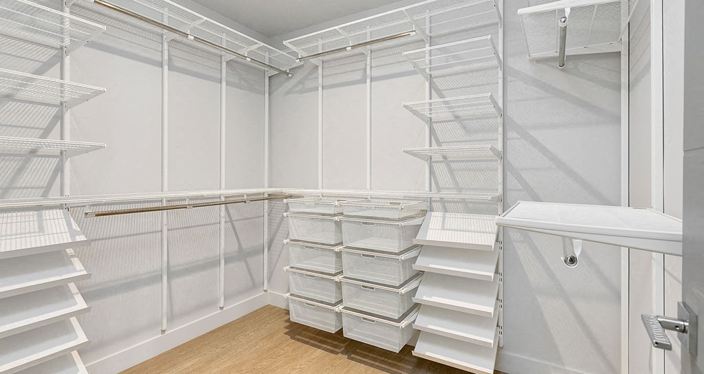 Large walk-in closets