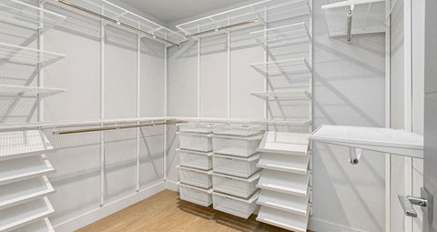 Large walk-in closets